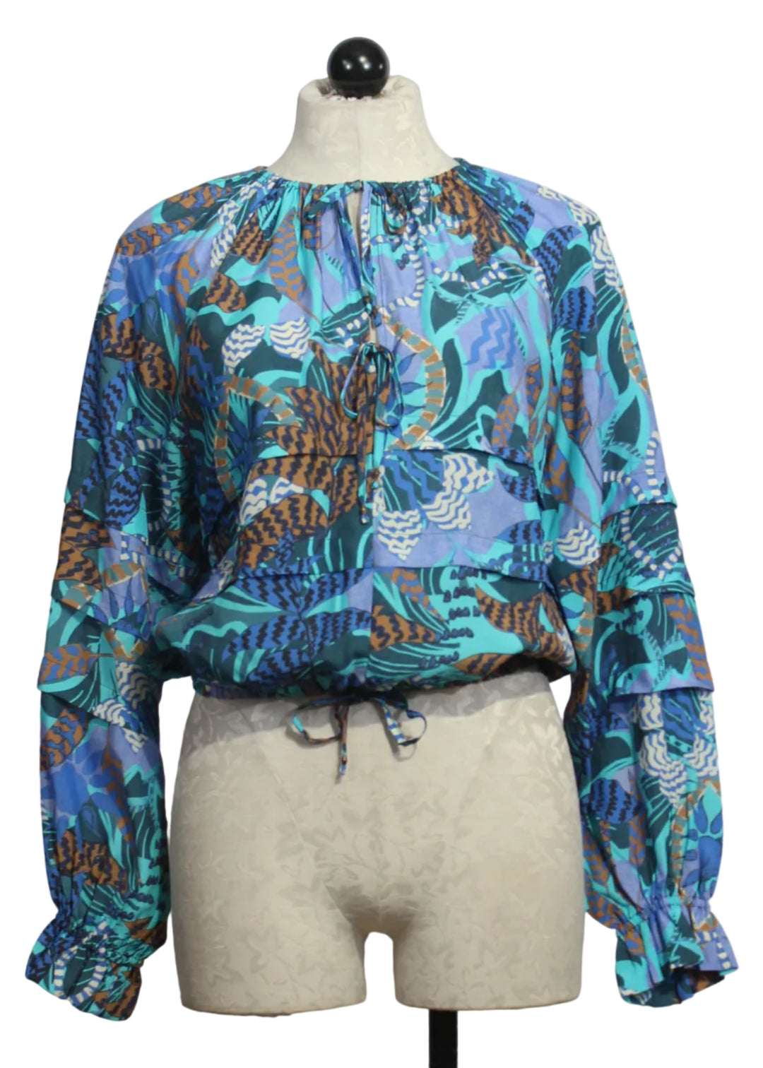 Umi Blouse by Marie Oliver in the Medusa Print