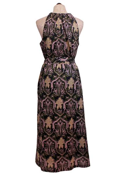 back view of Casablanca Print Becca Ankle Dress by Cleobella