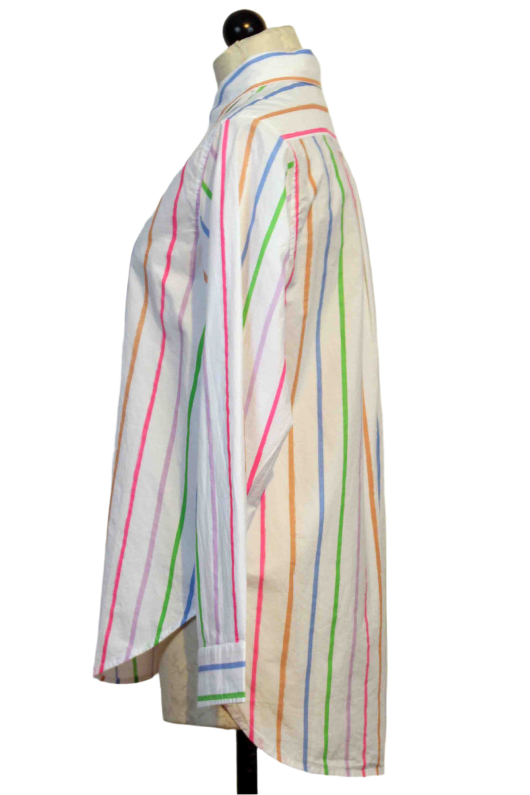 side view of Multi Stripe Mia Shirt by Kerri Rosenthal