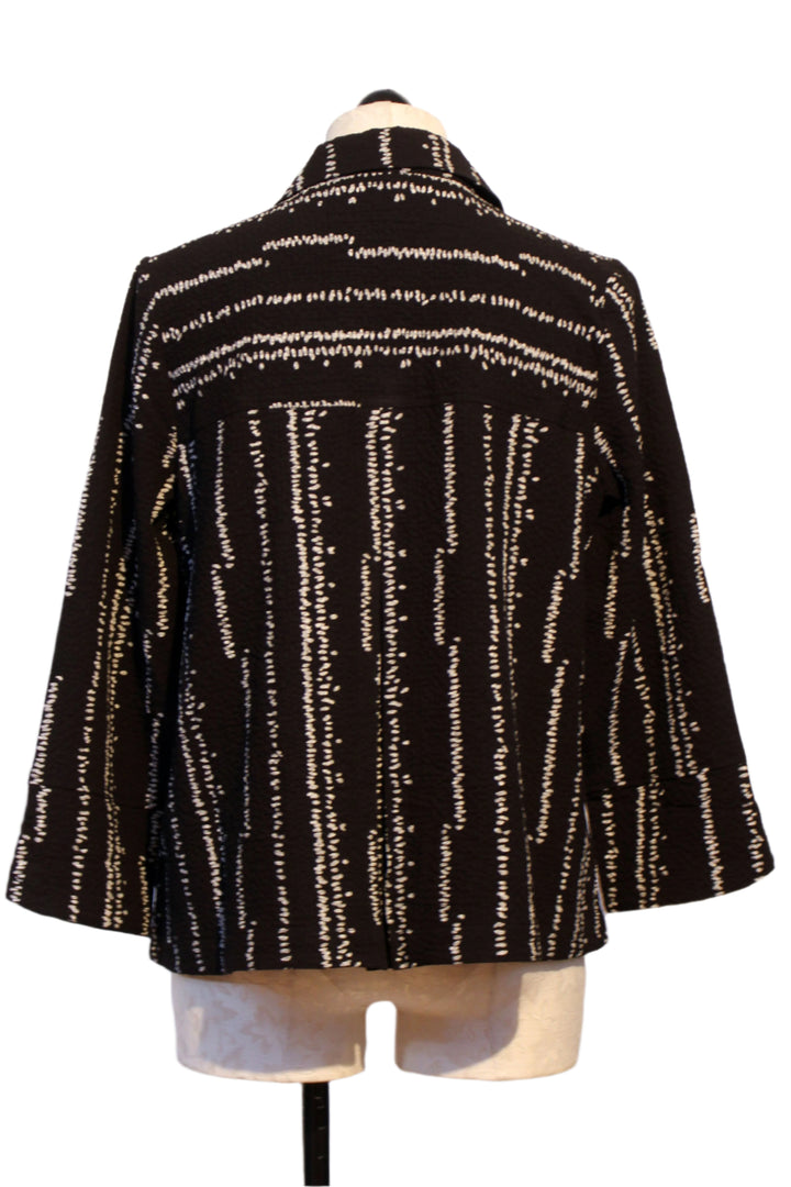 back view of Crinkle Crepe Bud Tulip Hem Swing Jacket by Habitat