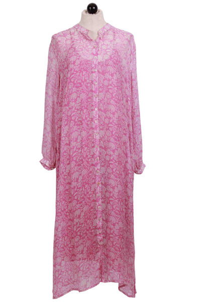 Mulberry Eloise Floral Button Front Silk Dress by Chan Luu