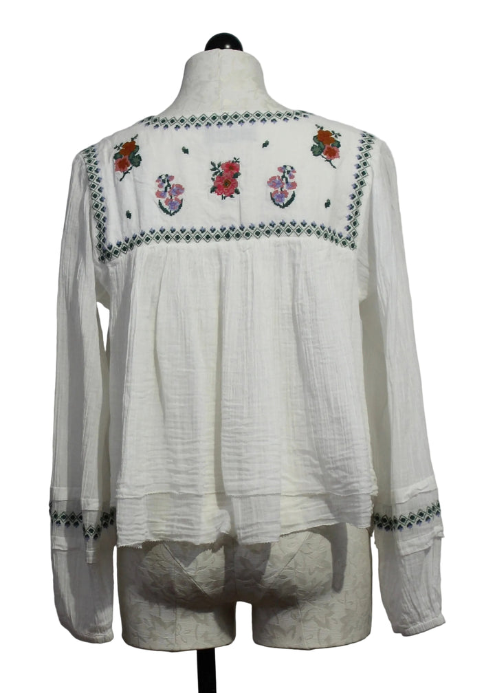 back view of White Carmena Blouse by Berenice