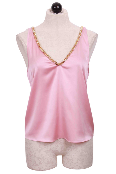 Dallas Chain Tank in Pastel Pink by Generation Love