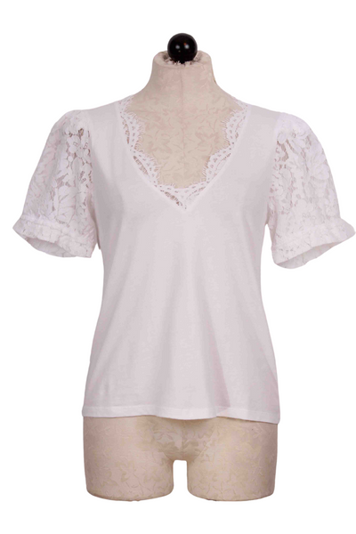 White  Jess Lace Combo Top by Generation Love