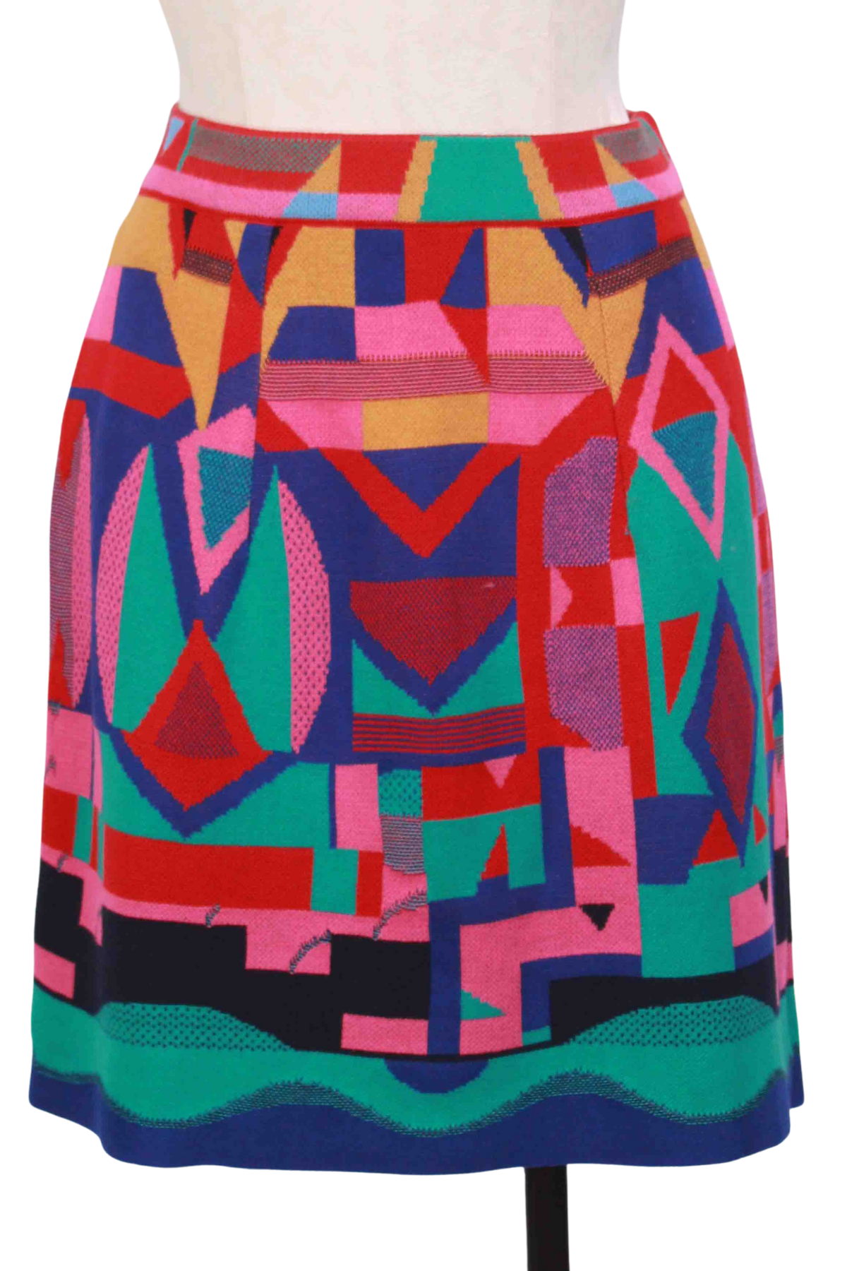 Cherry Multi Abstract Pattern Mini Skirt by Ivko