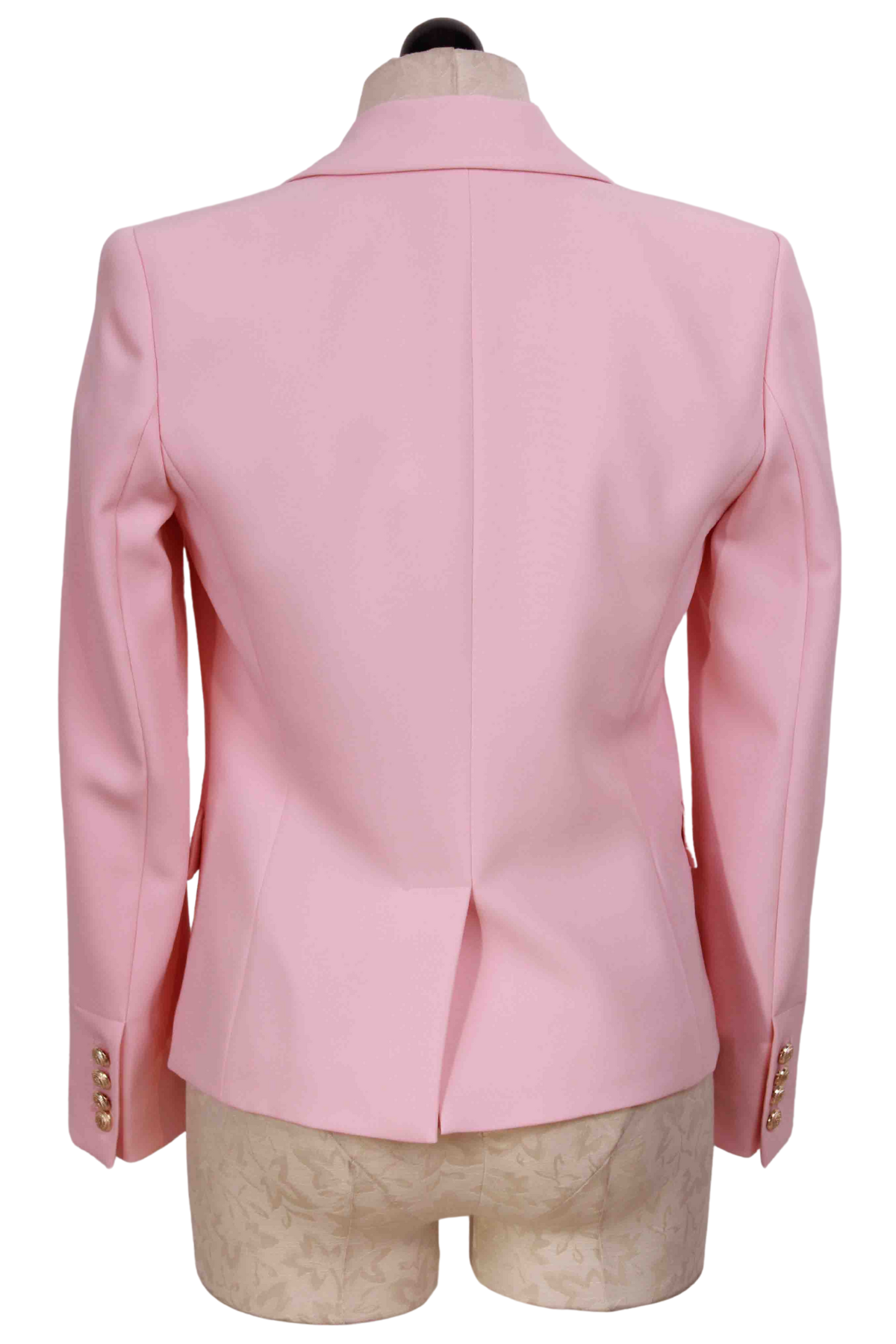 back view of Pastel Pink Delilah Crepe Blazer by Generation Love