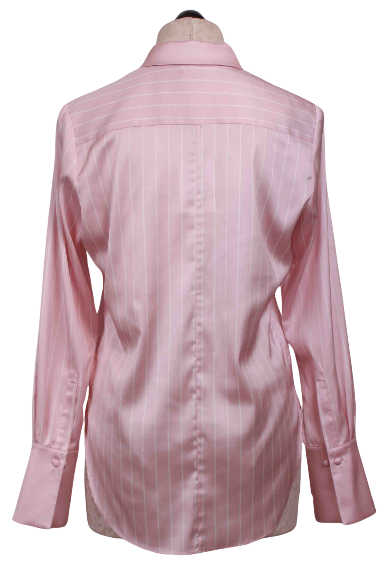 back view of  Ballet Slipper/White Jay Pinstripe Blouse by Generation Love