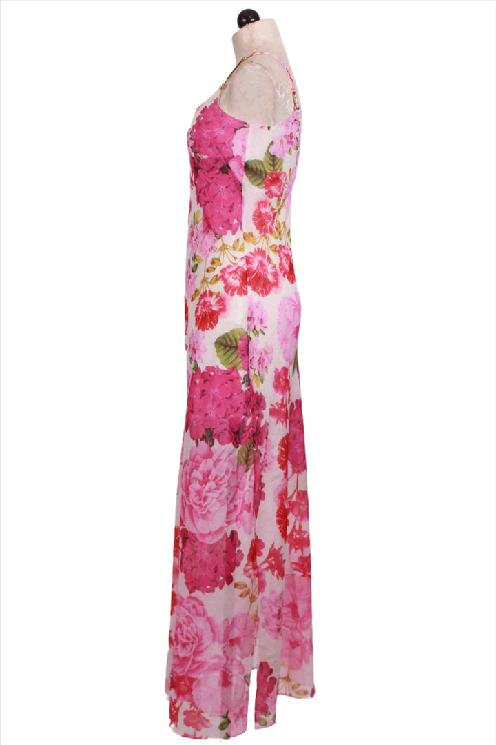 side view of Marcella Floral Maxi Dress by Generation Love