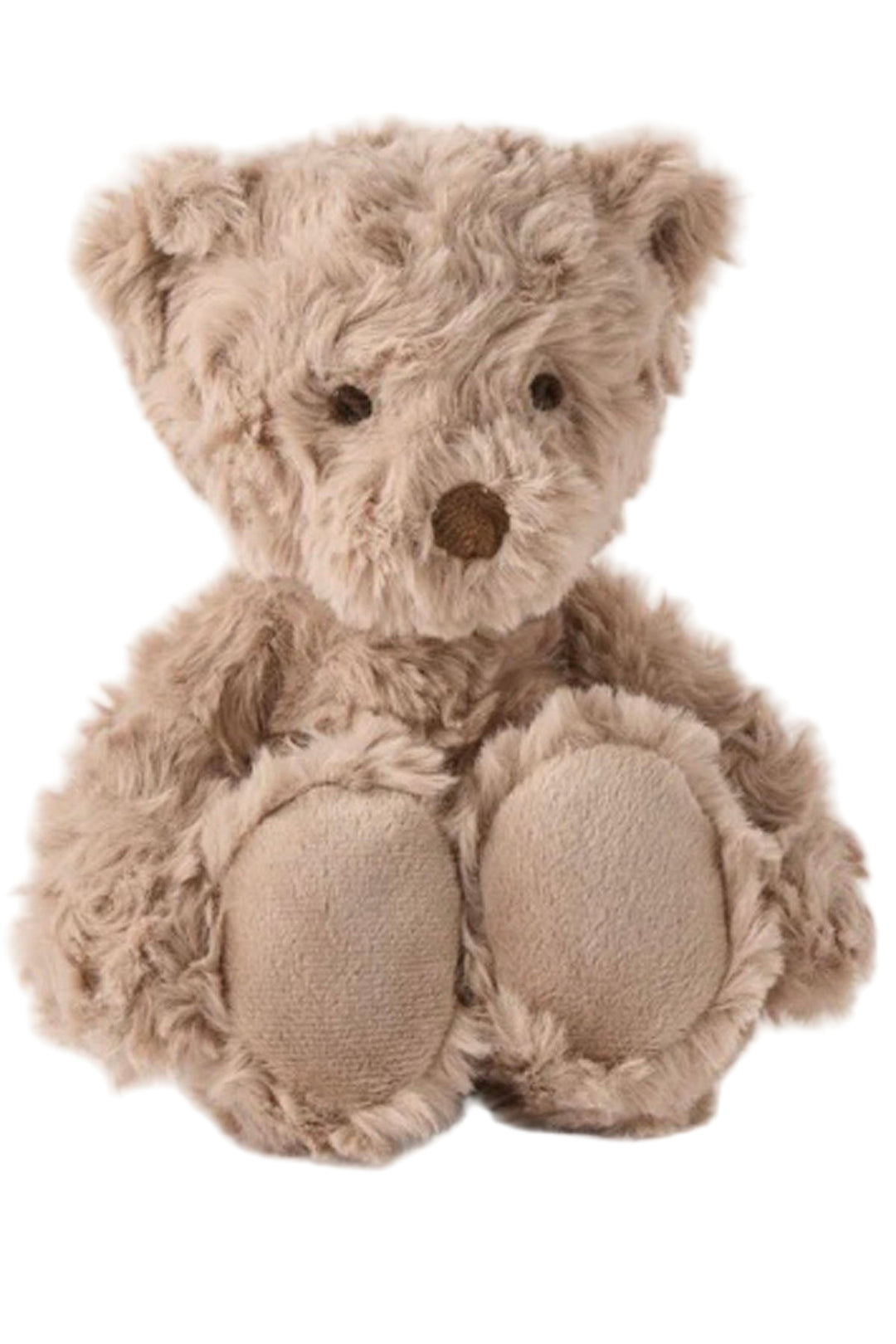 Brown 9" Plush Teddy Bear by Elegant Baby sitting down 