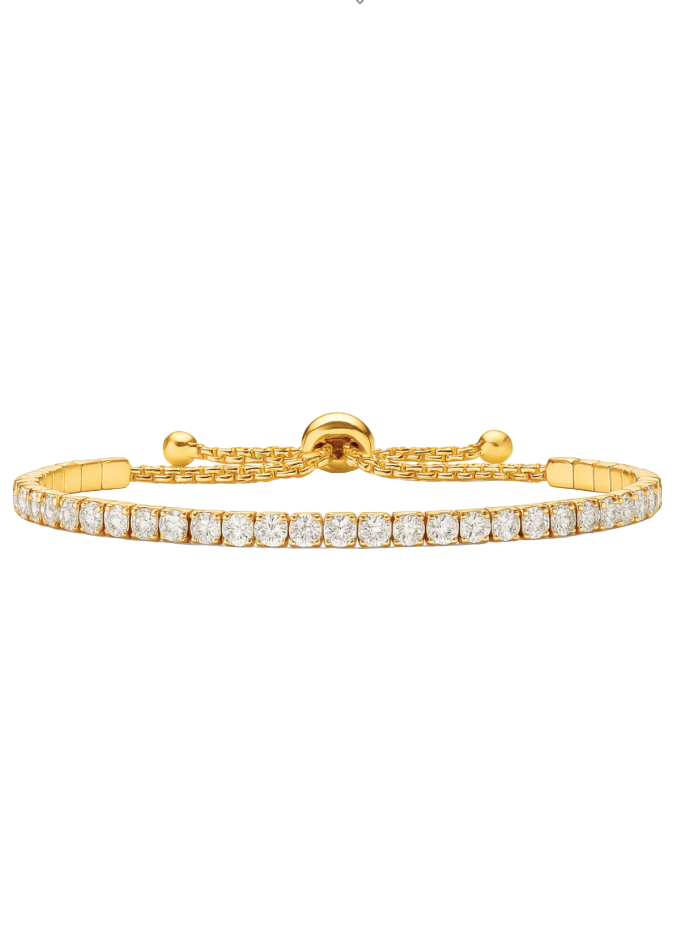 Jodie Tennis Bracelet Gold by Ellie Vail