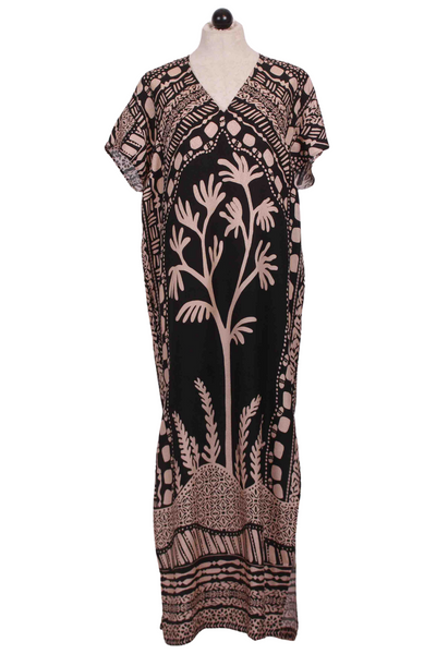  Oliver Caftan by Marie Oliver in the Onyx Tree Print