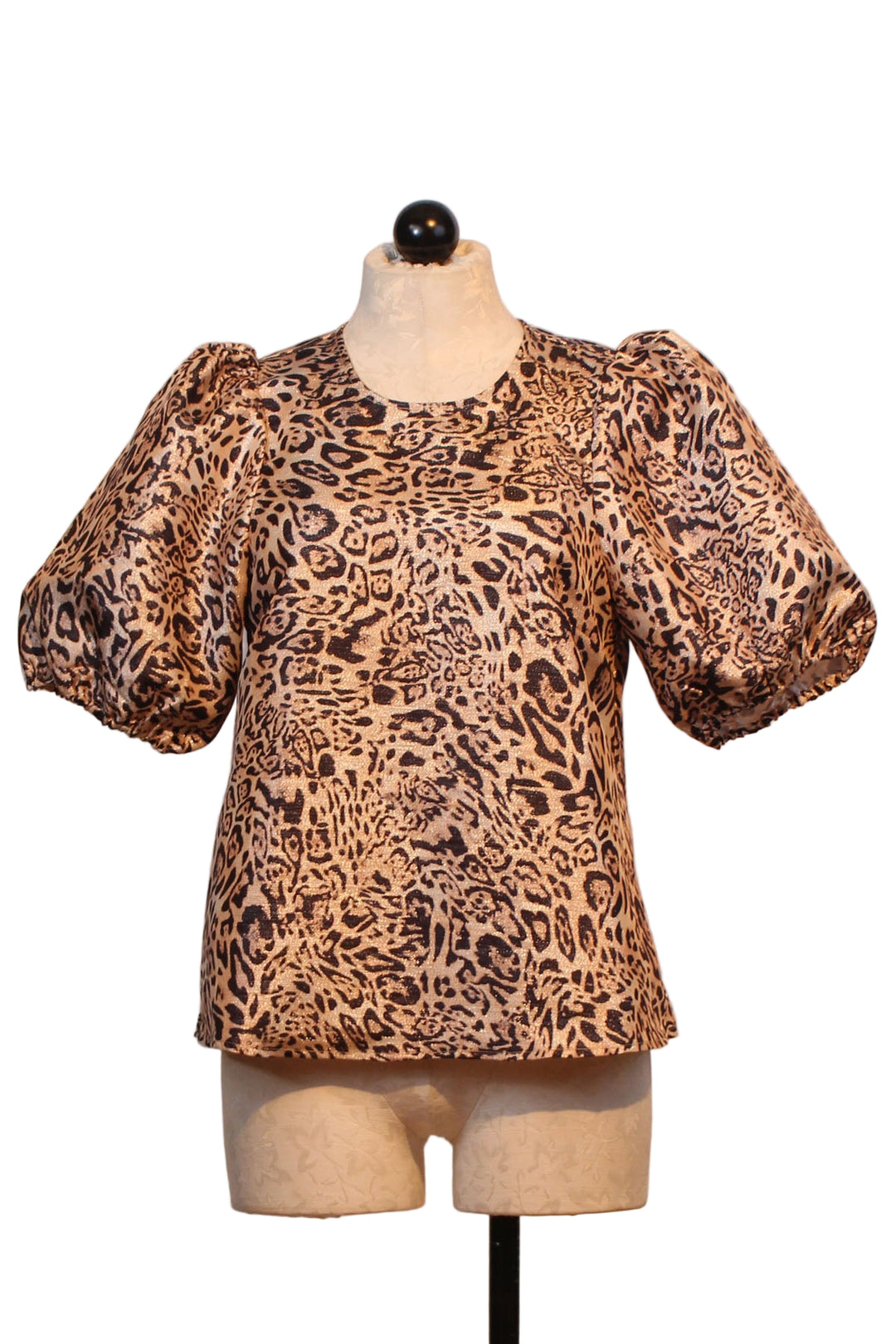 Natural Realistic Leopard Print Nadine Top by Hutch