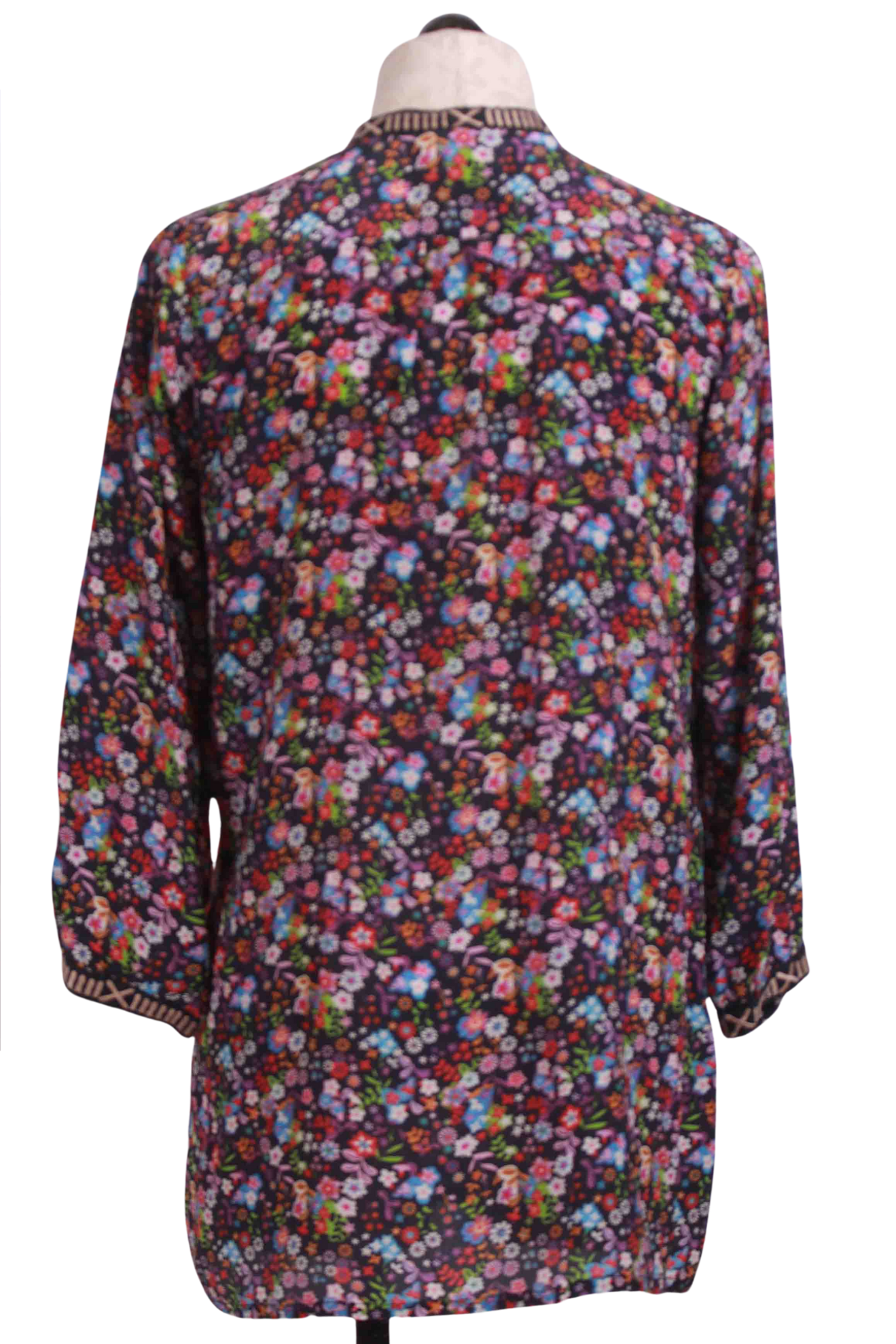 back view of Floral Nite Cordia Tunic by Johnny Was