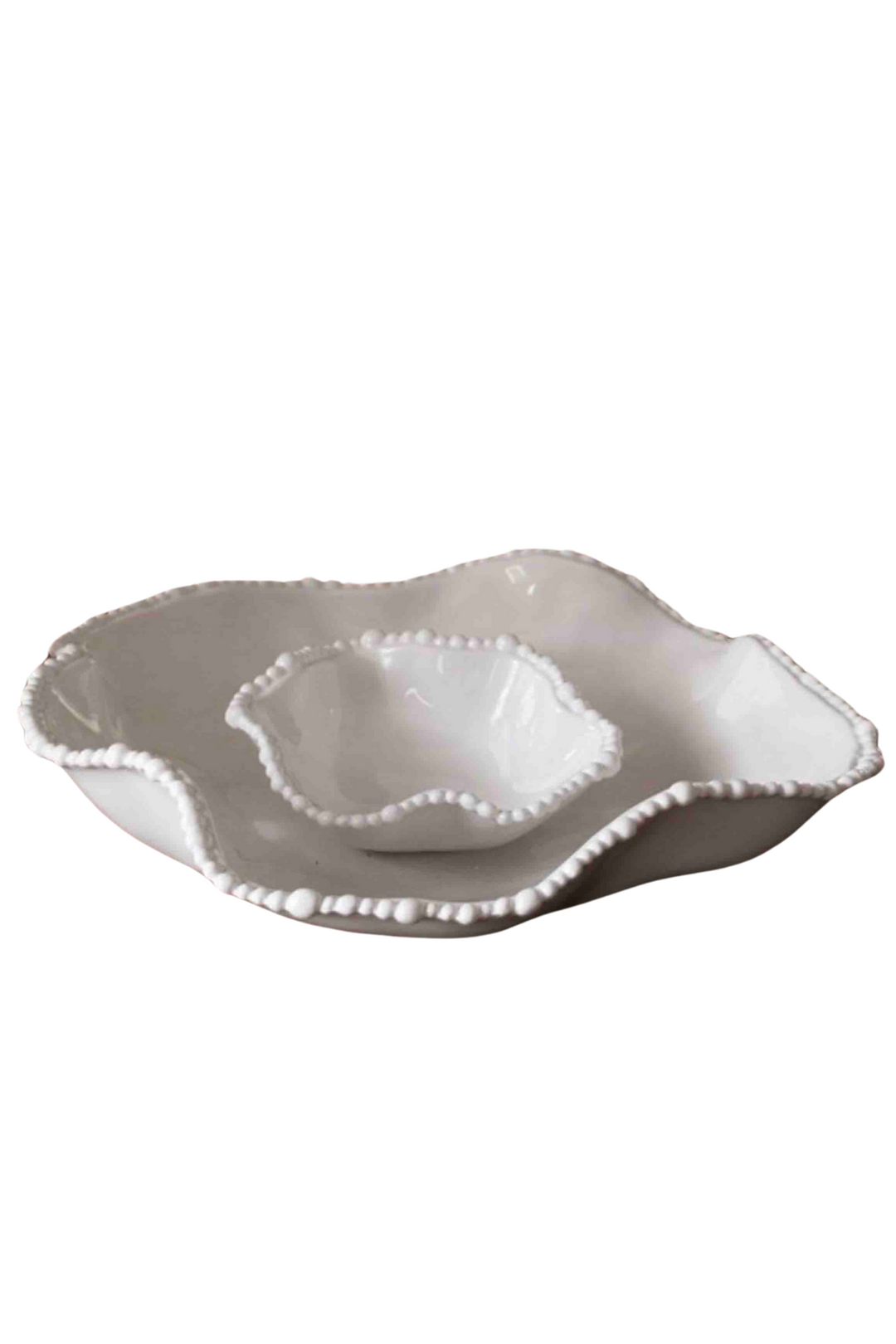 White Melamine VIDA Alegria Chip and Dip by Beatriz Ball