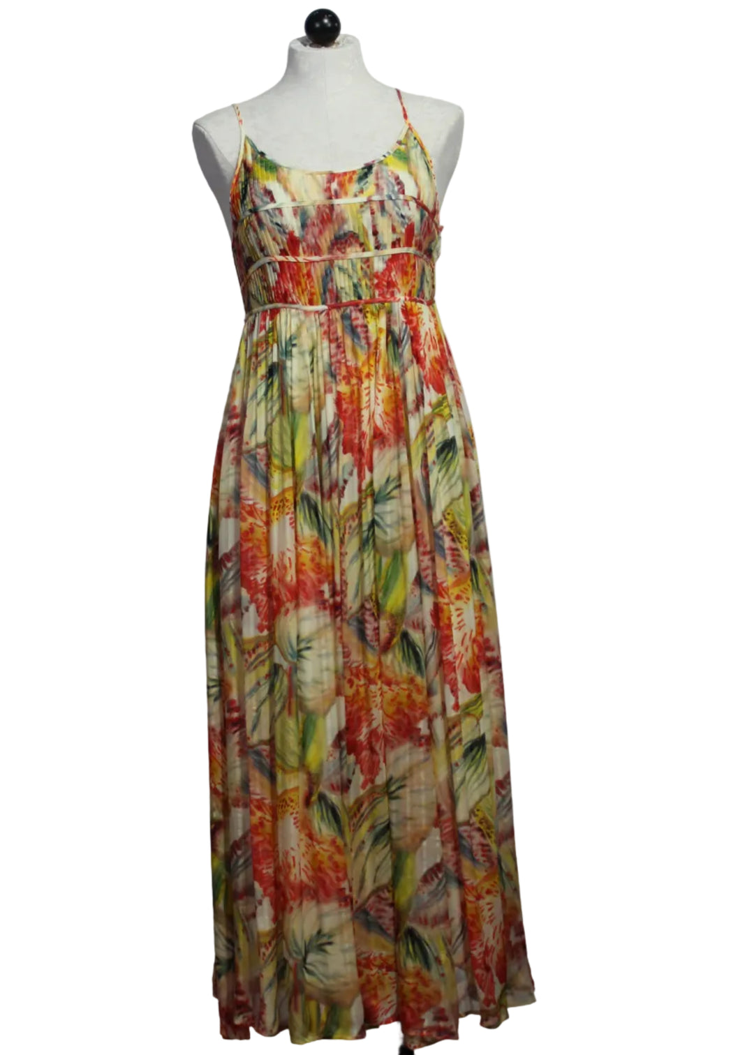 The Bailey Dress by Marie Oliver in the vibrant botanical Lyric print