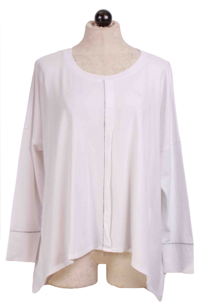 white Front Pleat Swing Tee by Liv by Habitat