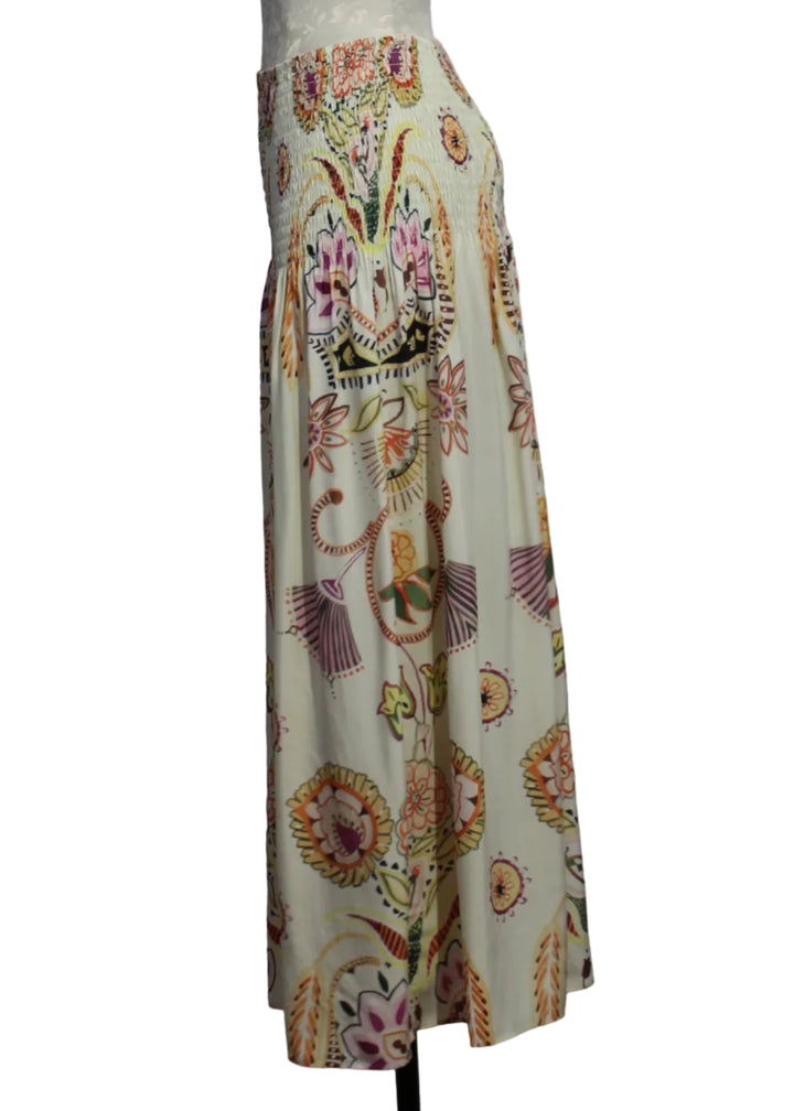 side view of the Stacie Skirt by Marie Oliver in the Haven Print