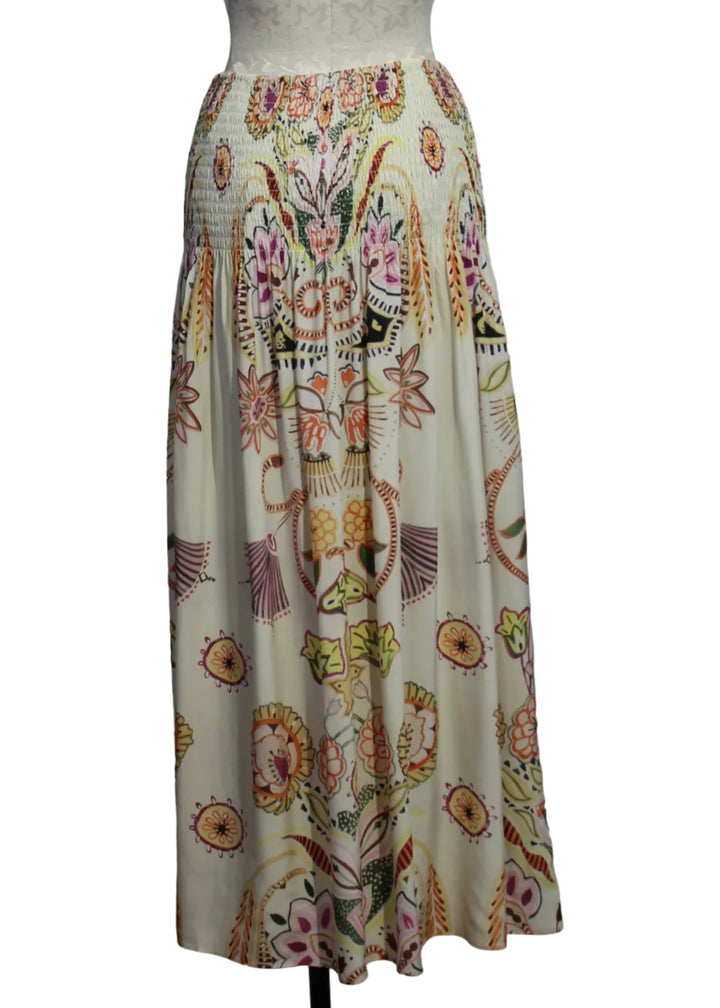 back view of the Stacie Skirt by Marie Oliver in the Haven Print