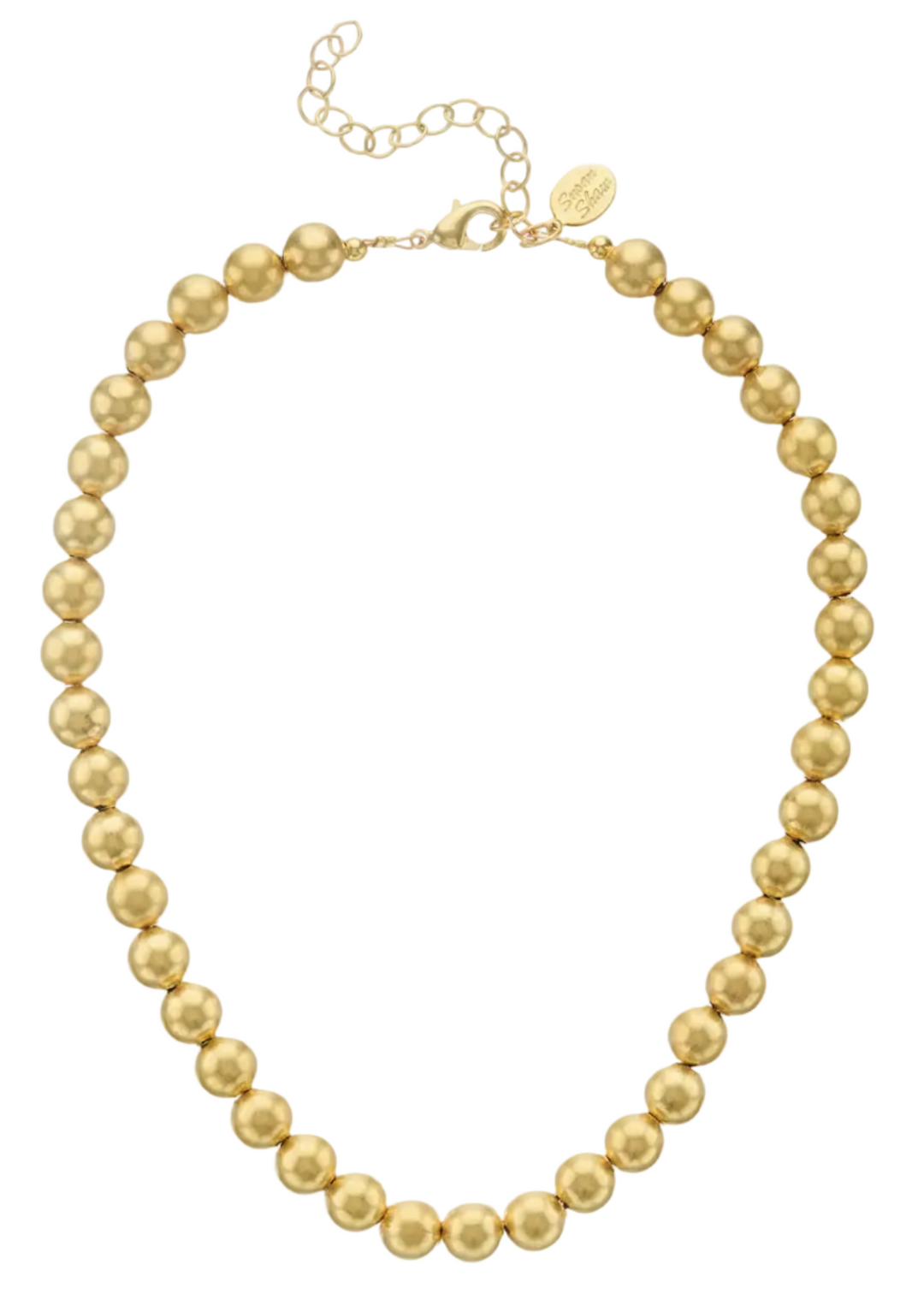 Mini Margaret Gold Bead Necklace by Susan Shaw