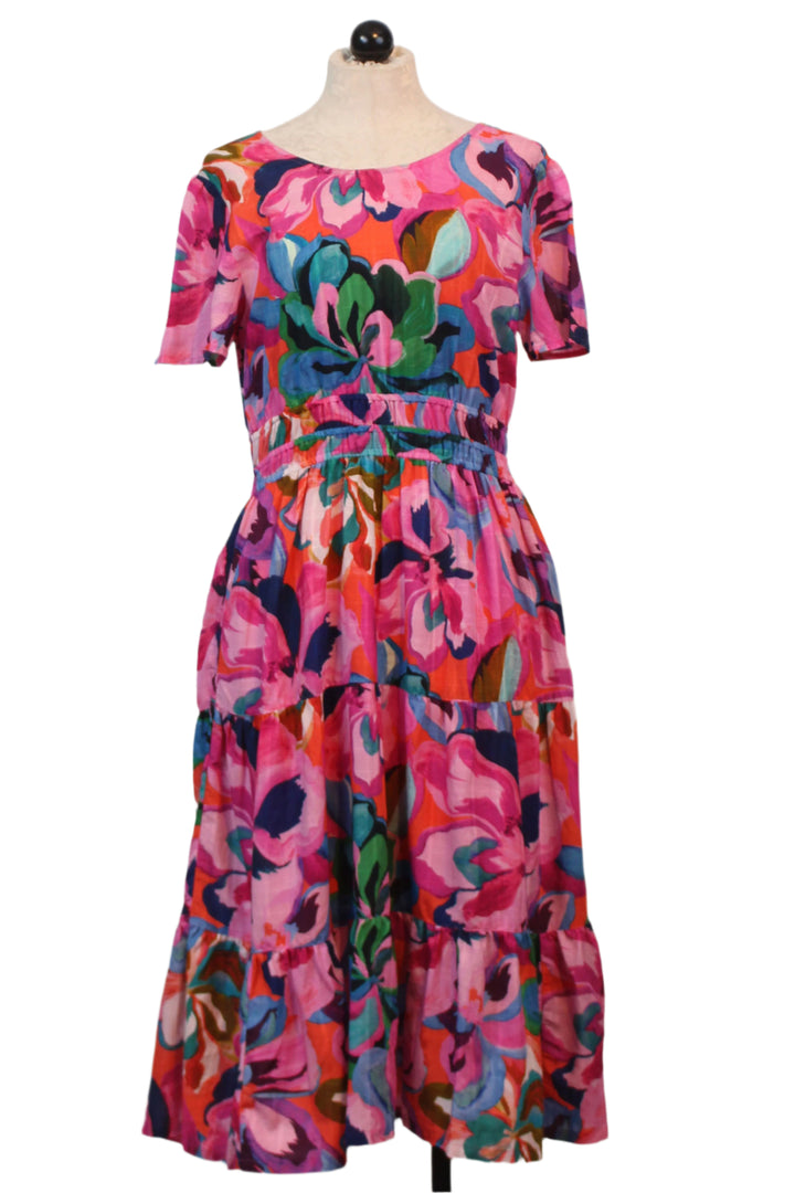 Ambre colored Smocked Tier Dress by Johnny Was