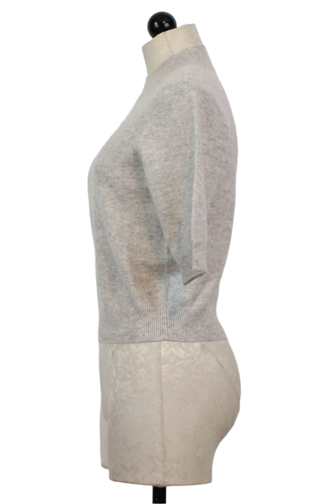 side view of The Bonnie Top by Favorite Daughter in Light Heather Grey