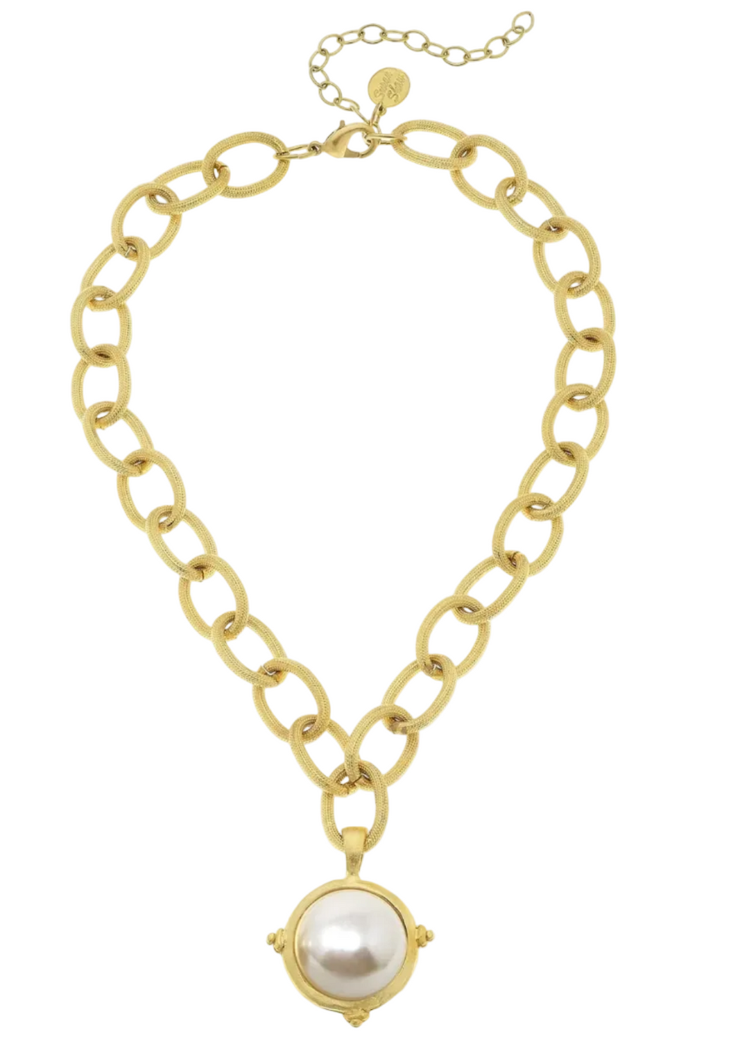 Pearl Cab Chain Necklace by Susan Shaw