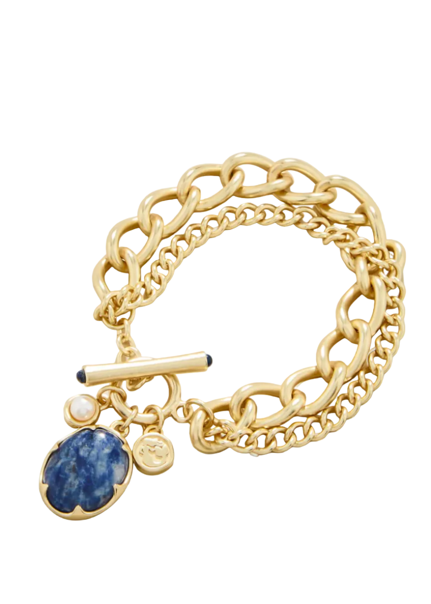 Blue Coralie Toggle Bracelet by Spartina