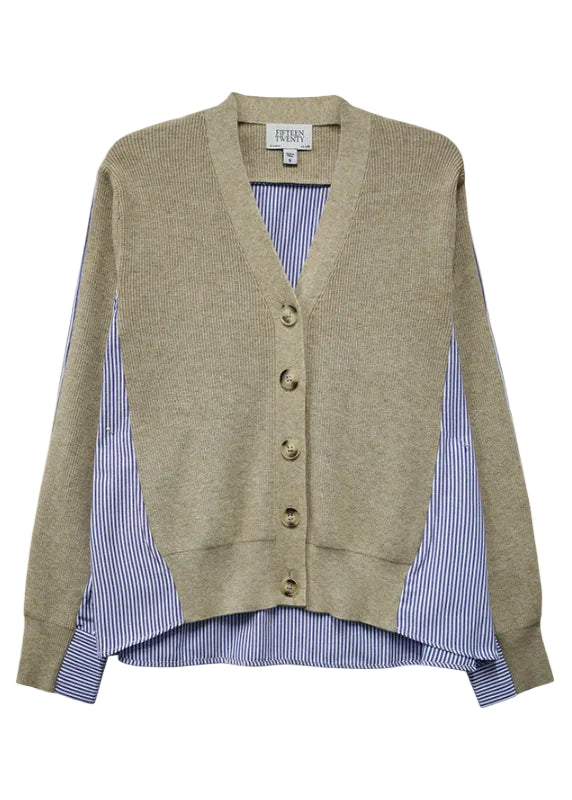 Celine Mixed Media Cardigan