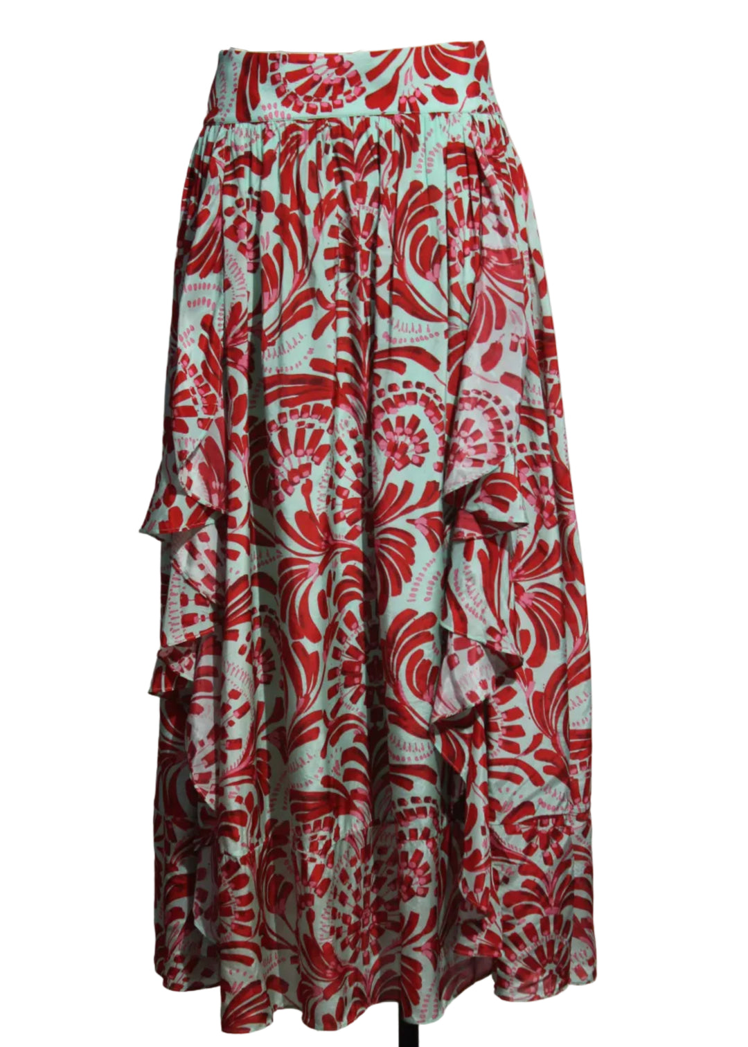 Bimini Blue and Red Oaklen Skirt by Marie Oliver