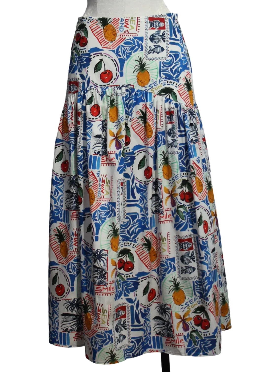 Vicki Skirt by Marie Oliver in the Postcard Print