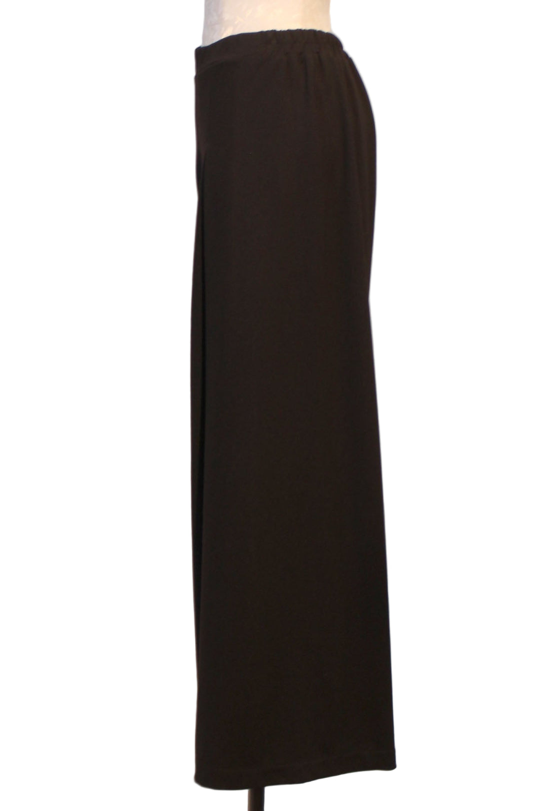 side view of Black Scuba Single Pleat Pant by Planet