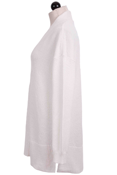 side view of Whiter White Spa Knit Spa Tunic by Liv by Habitat