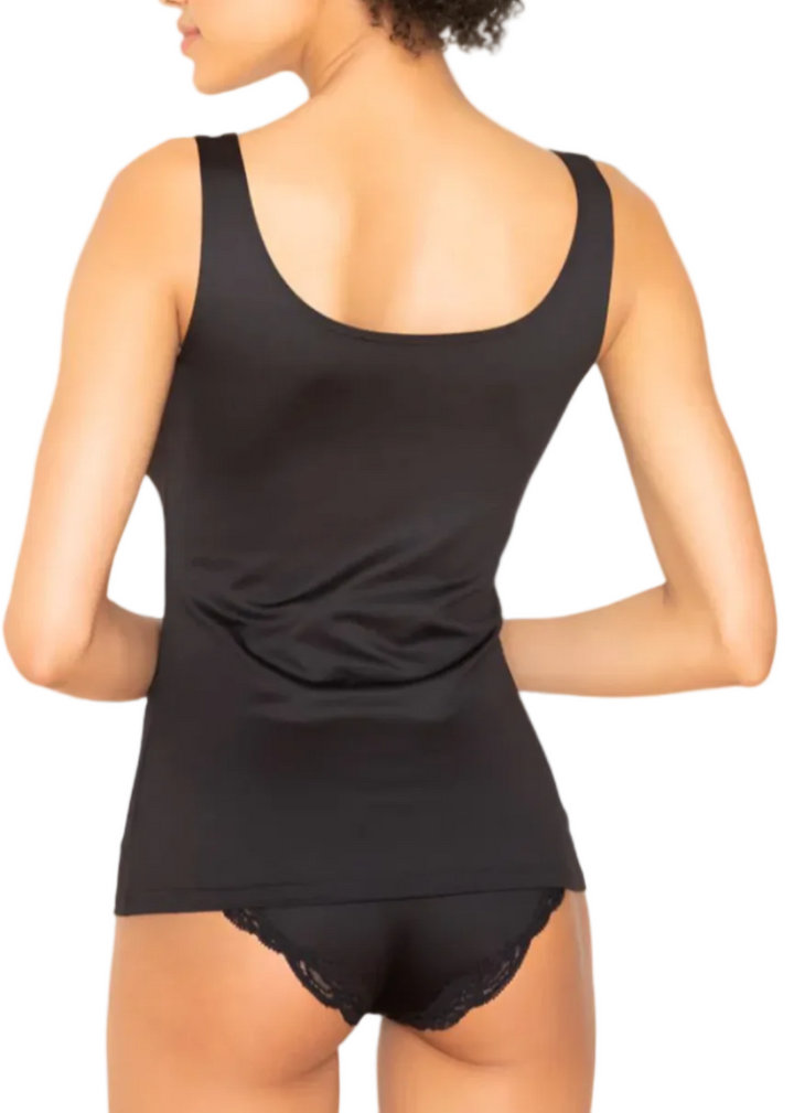 Back view of the Black Delicious Low Back Tank by Only Hearts