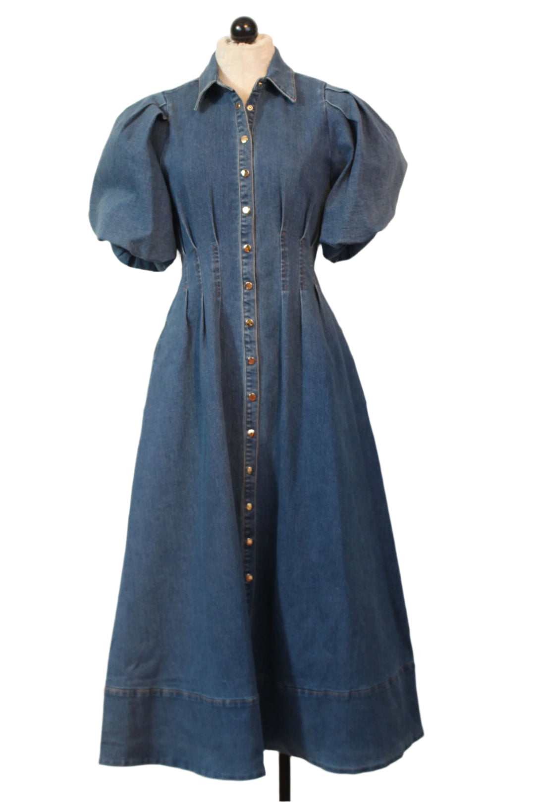  Esme Denim Midi shirt dress by Fifteen Twenty 