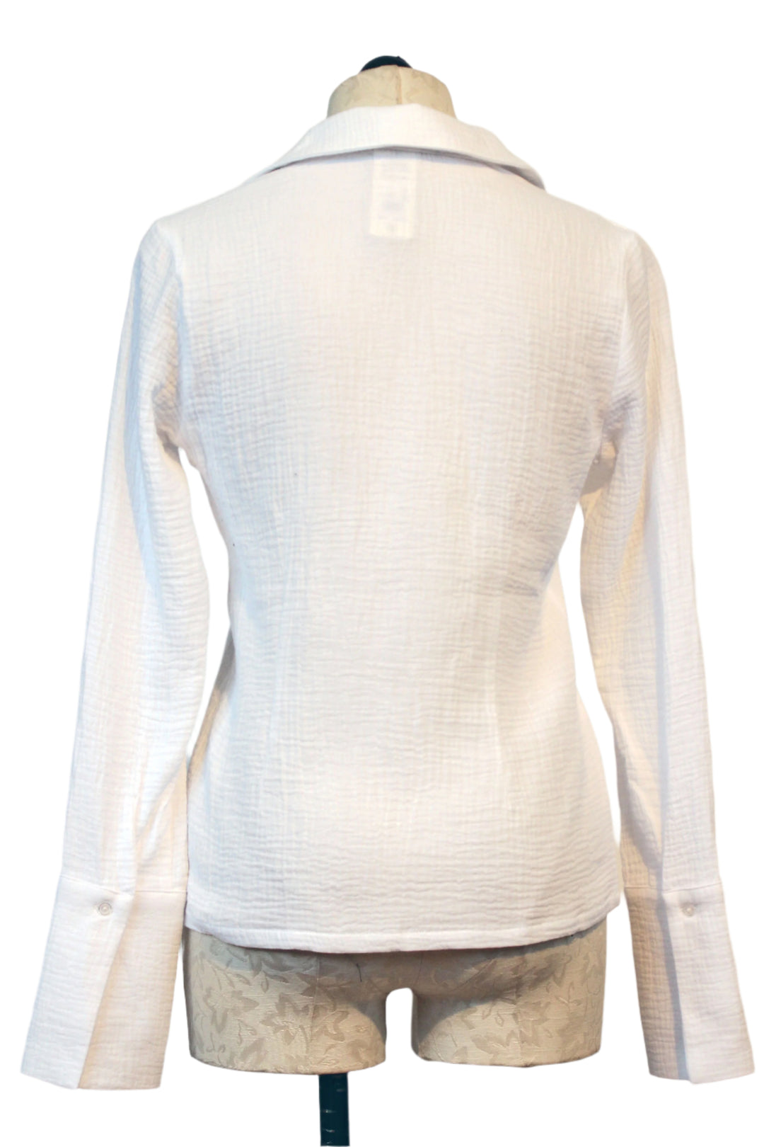 back view of Bright White Tied and True Top by Favorite Daughter 