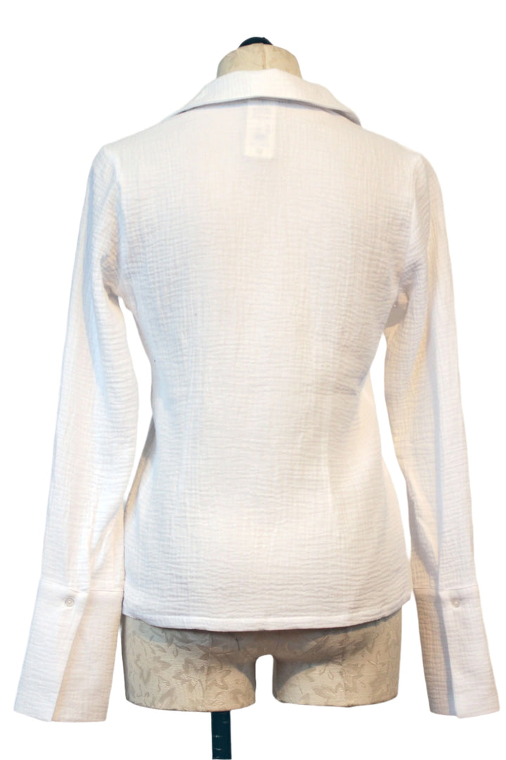 back view of Bright White Tied and True Top by Favorite Daughter 