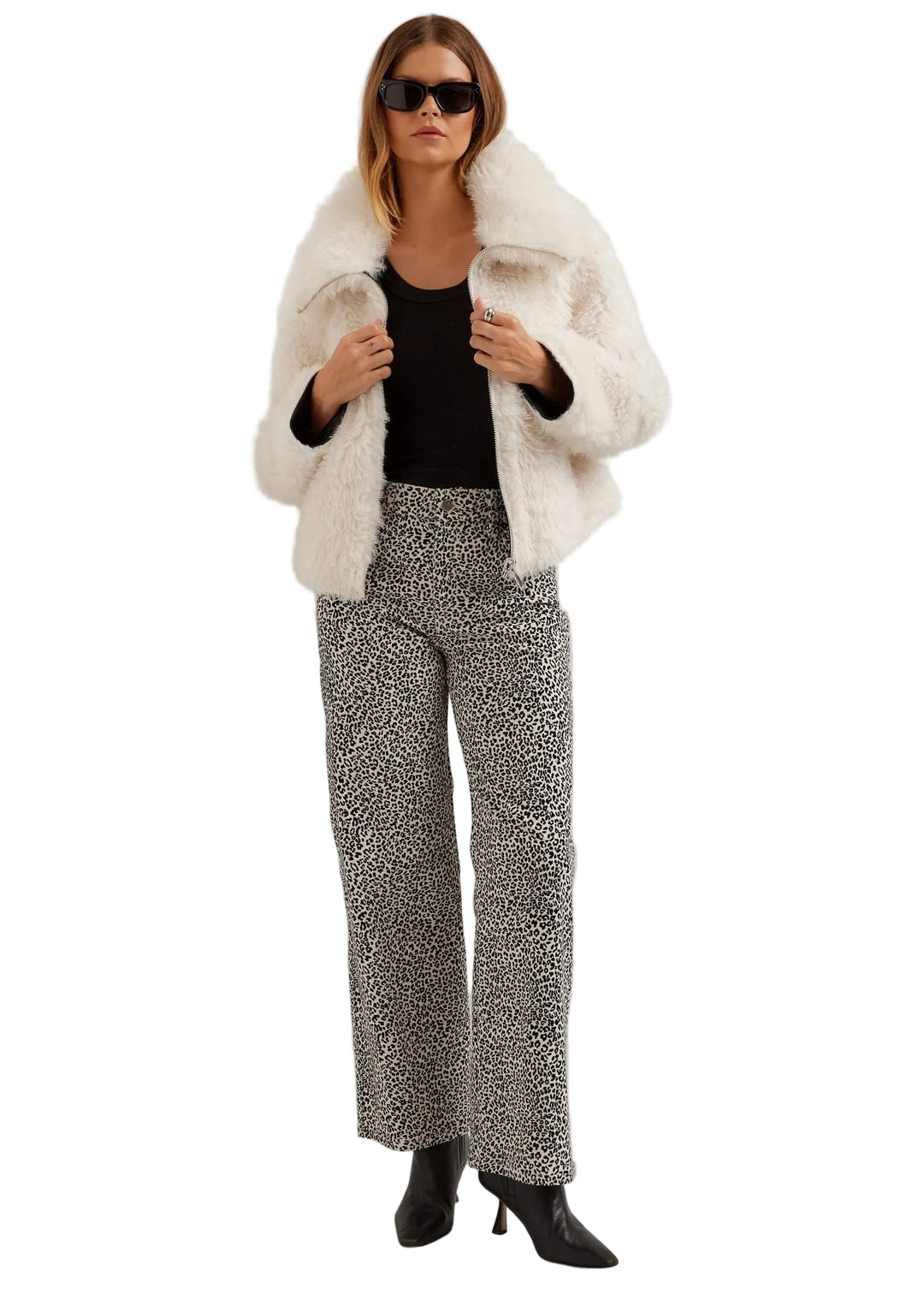 Model wearing the Livvy Corduroy Pants by Fifteen Twenty