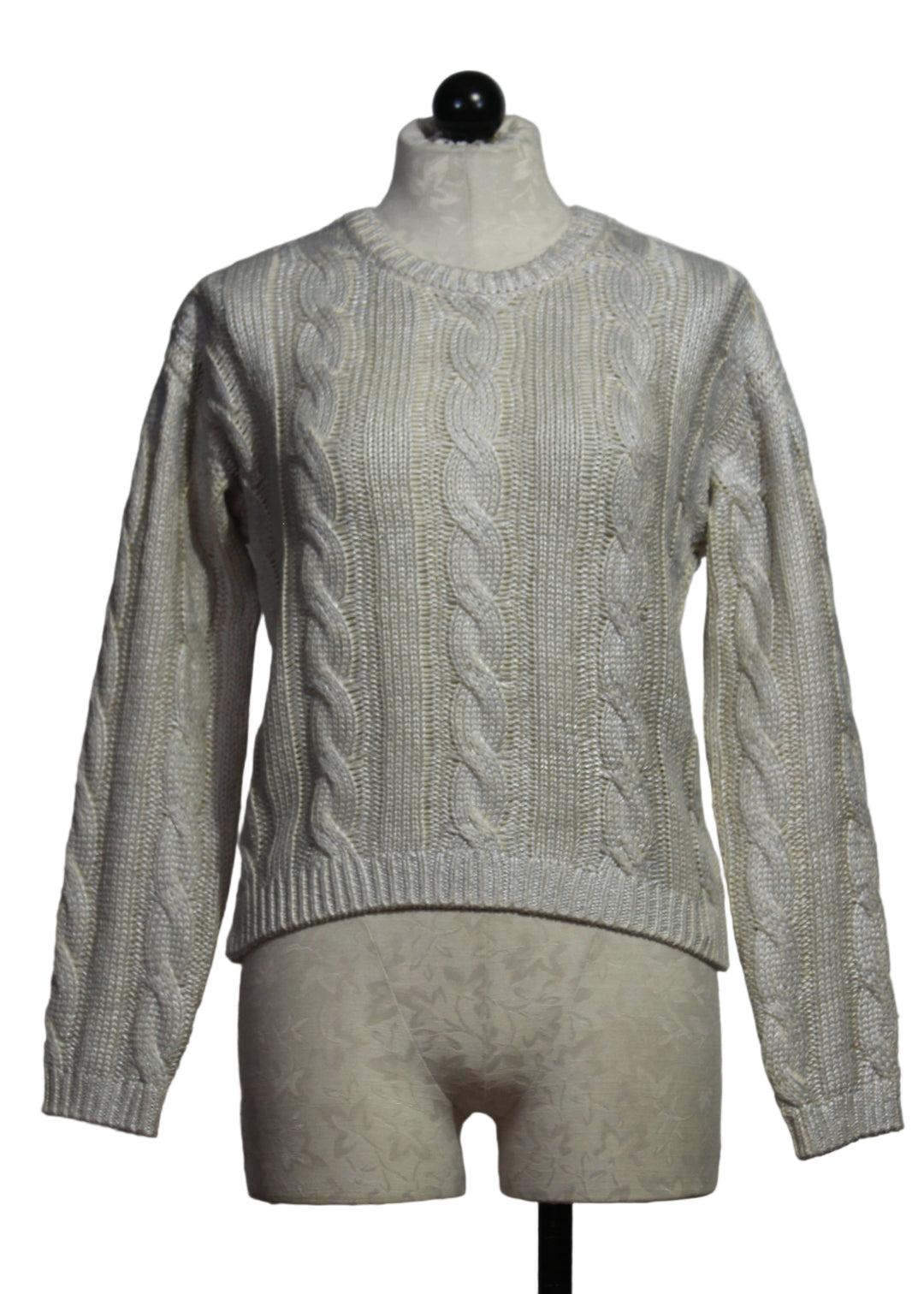Silver Levie Metallic Sweater by Fifteen Twenty