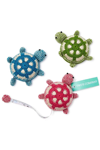 Crochet Knit Turtle Measuring Tapes by Two's Company