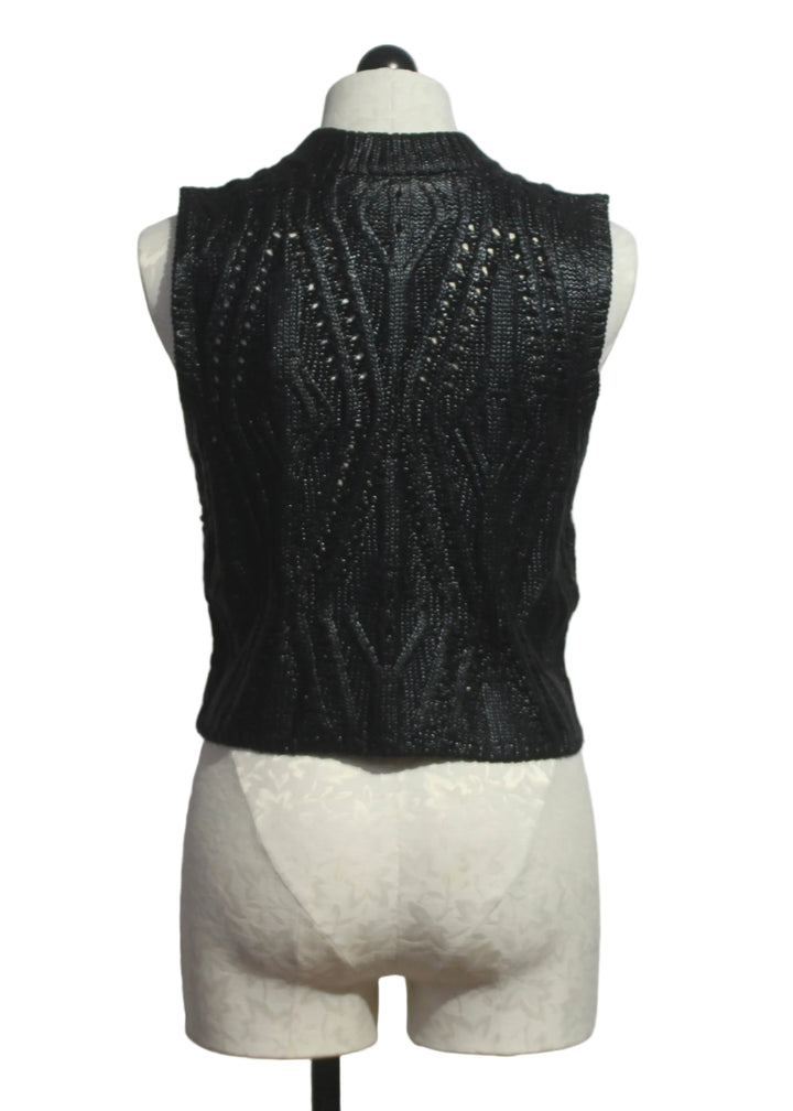back view of MCGUIRE TOP by Marie Oliver in Black 