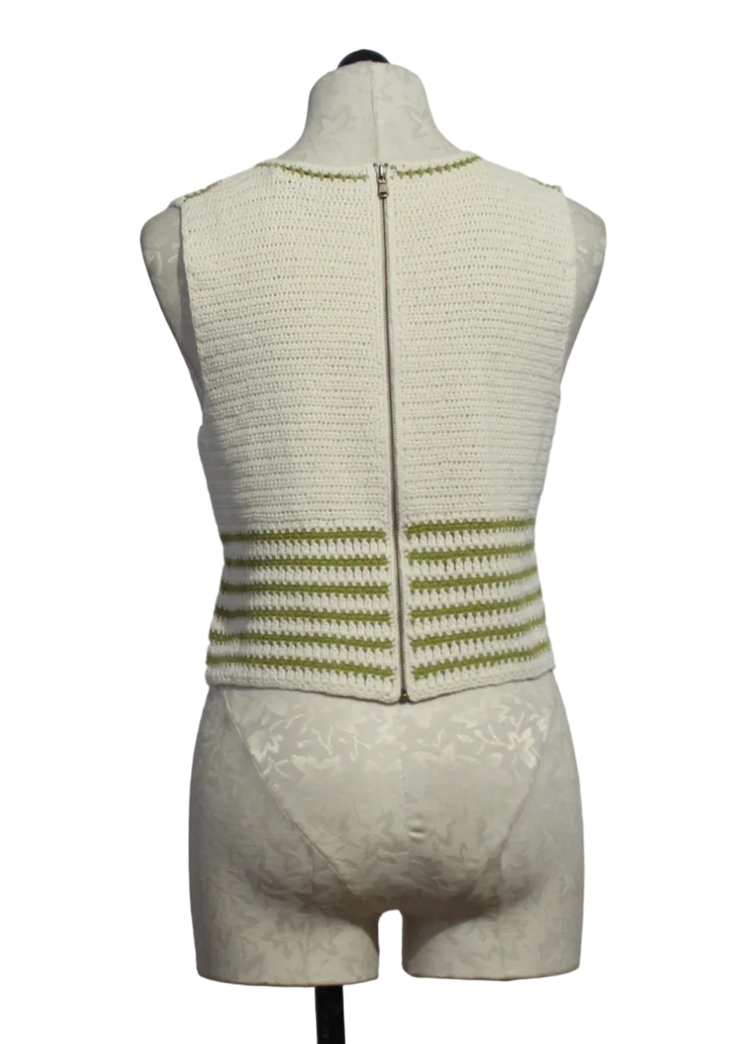 back view of the Cass sleeveless Top by Marie Oliver in the Spinnaker print