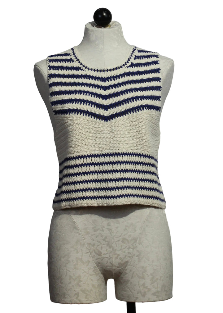 Cass Top in Tides Blue by Marie Oliver