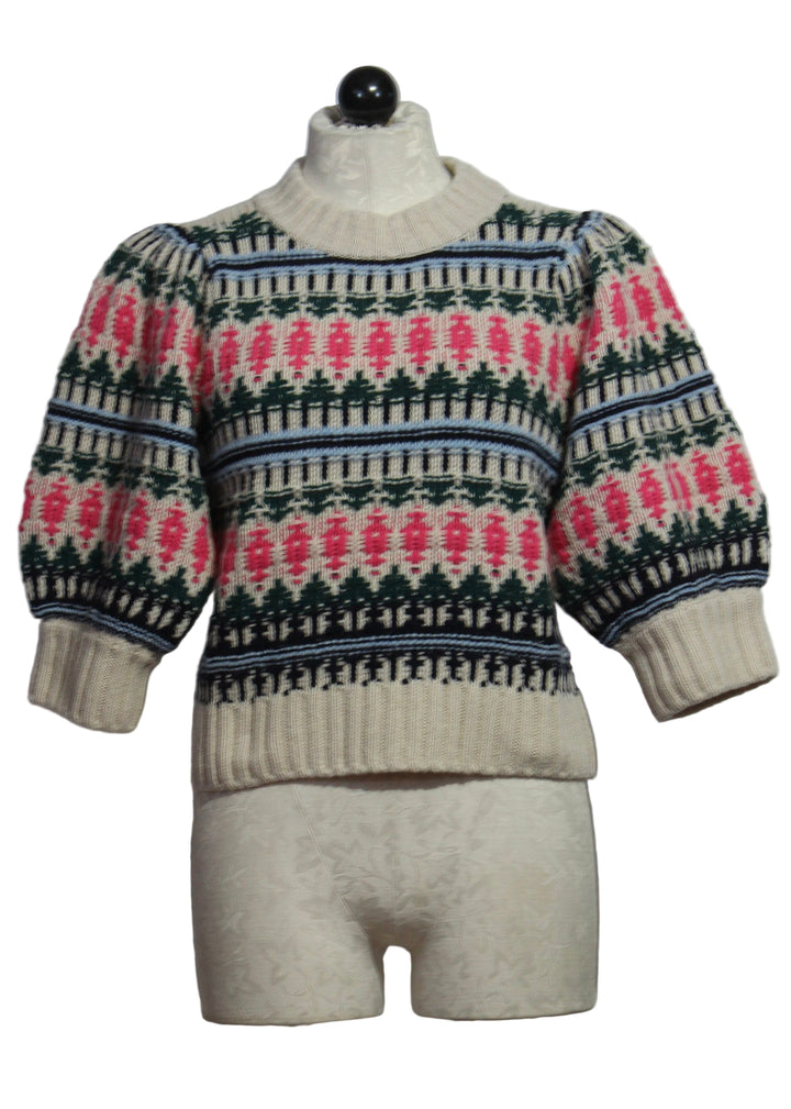 Forest knit Gail Sweater Top by Marie Oliver