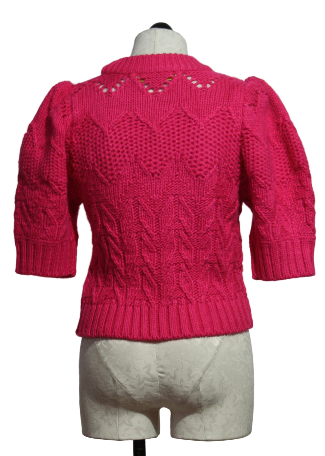Back view of the Party Pink Vayda Sweater Top by Marie Oliver