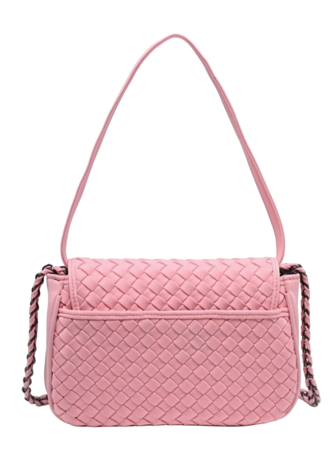 back view of Blush Colored Astra Shoulder Bag by Sol and Selene