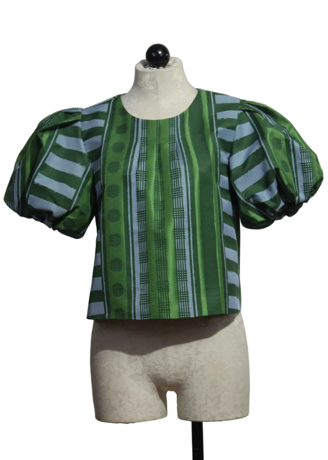 Striped Jacquard Forest Jubilee Jane Top by Emily McCarthy 