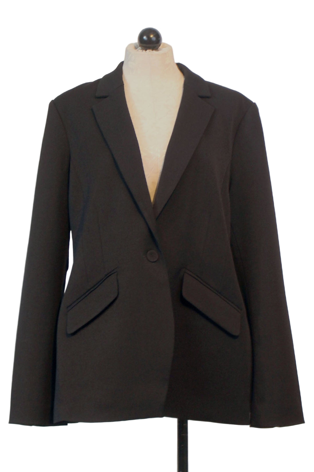 The Favorite Blazer by Favorite Daughter in Black with a single button closure 