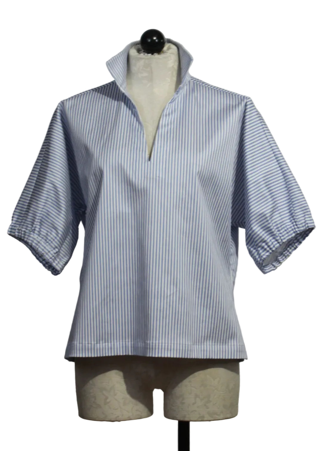 Grapemist Stripe Poppy Top-Emily McCarthy