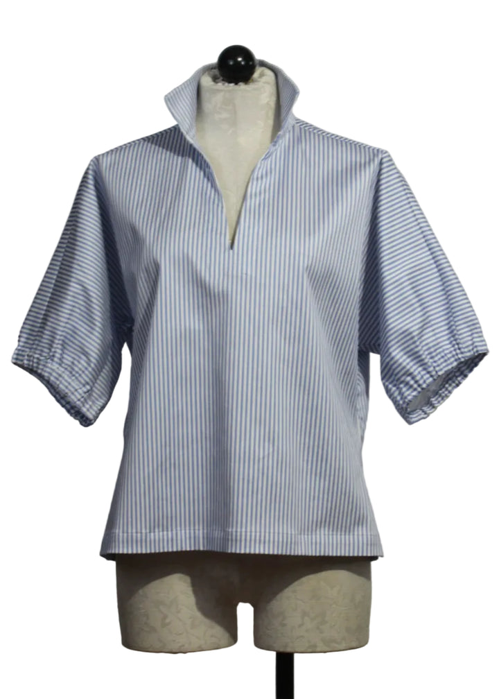 Grapemist Stripe Poppy Top-Emily McCarthy