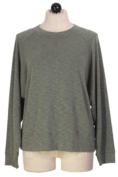 Green Bay colored Deep Hem and Neckline Top by Nally and Millie